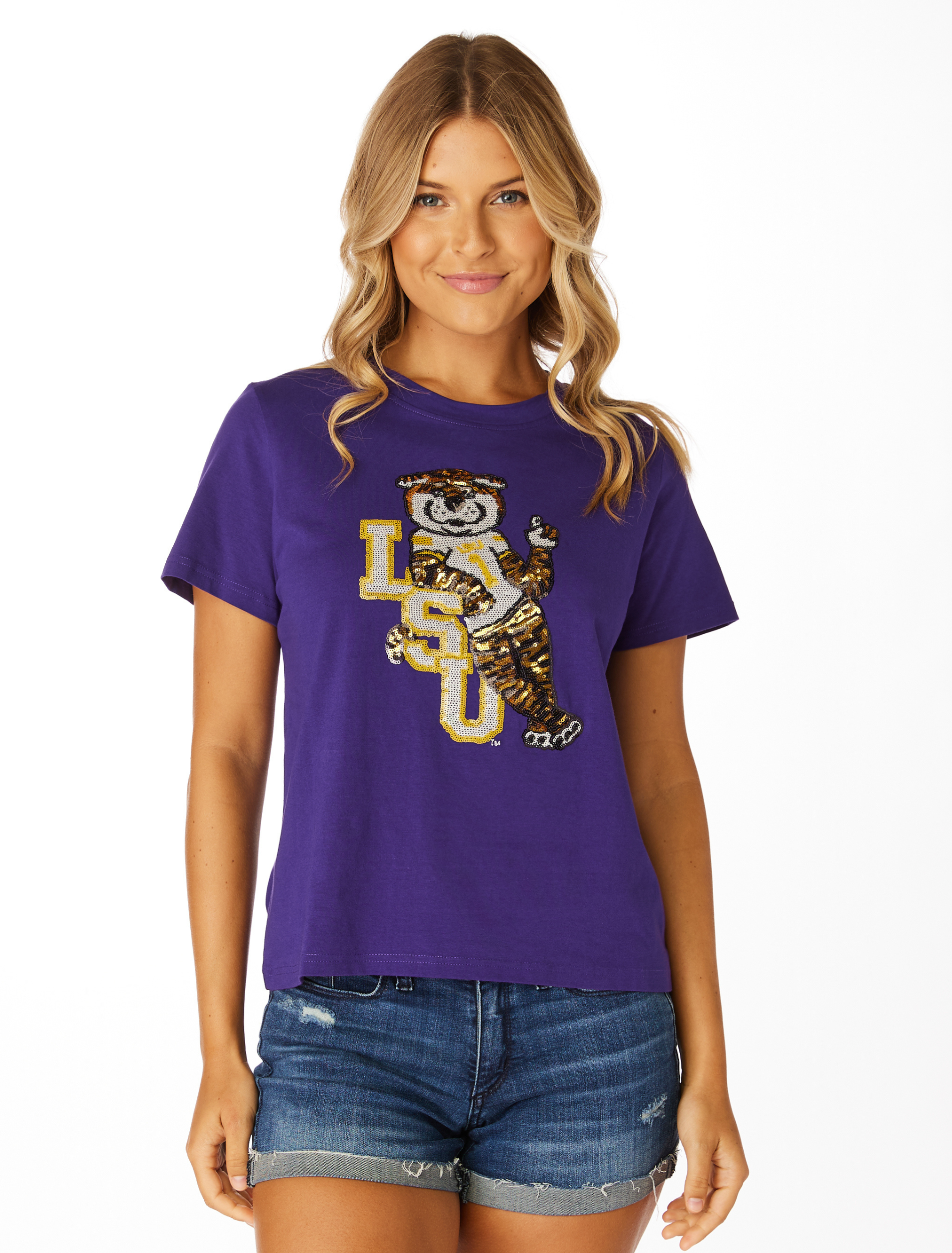 Sequin lsu deals shirt