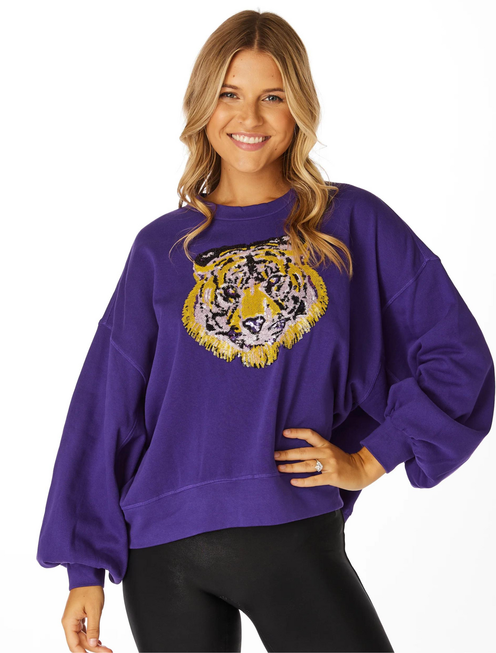 Our LSU Tiger Sequin Top