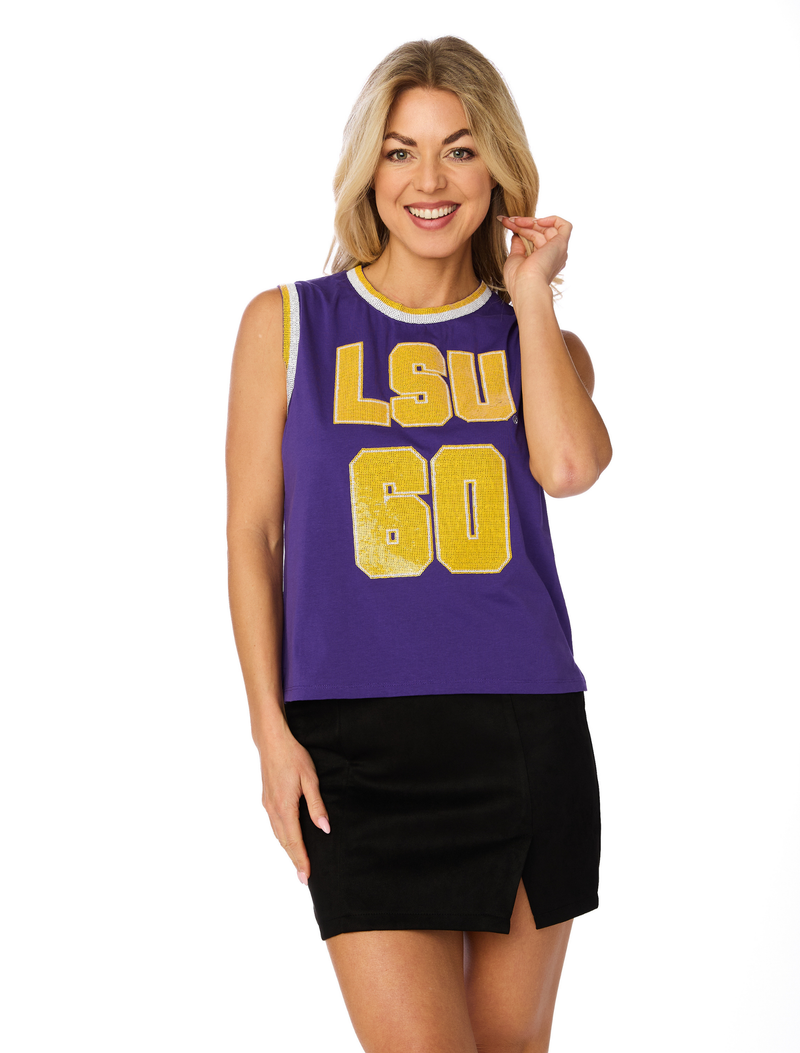 The LSU Sequin Jersey Tank