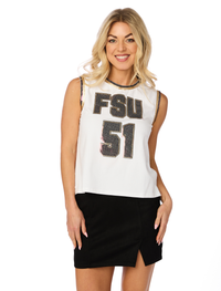 The FSU Sequin Jersey Tank