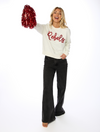 The Rebels Rhinestone + Glitter Script Sweater