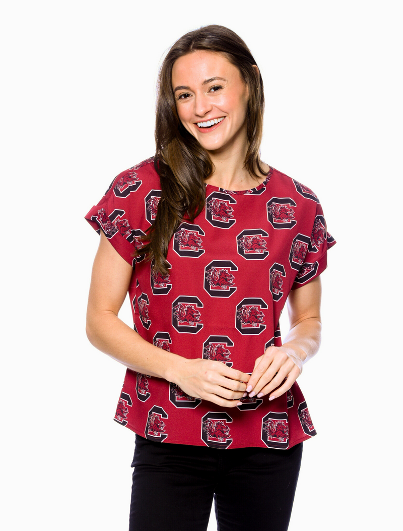 The Rolled Cuff Blouse Mississippi State