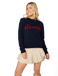 The Ole Miss Embroidered Sweater