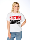 The Sic 'Em Dawgs Chenille Team Top