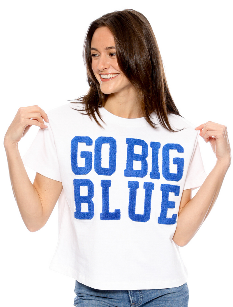 The Go Big Blue Chenille Team Top