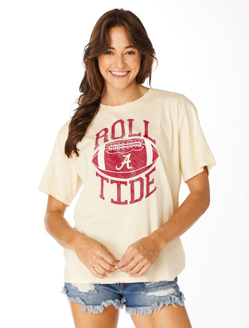 The Roll Tide Distressed Boyfriend Tee