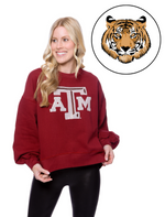 The Sequin Balloon Pullover Tigers