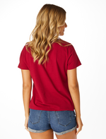 The South Carolina Block C Sequin Shirt | Garnet