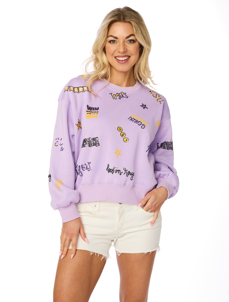 The LSU Sequin Spirit Sweatshirt