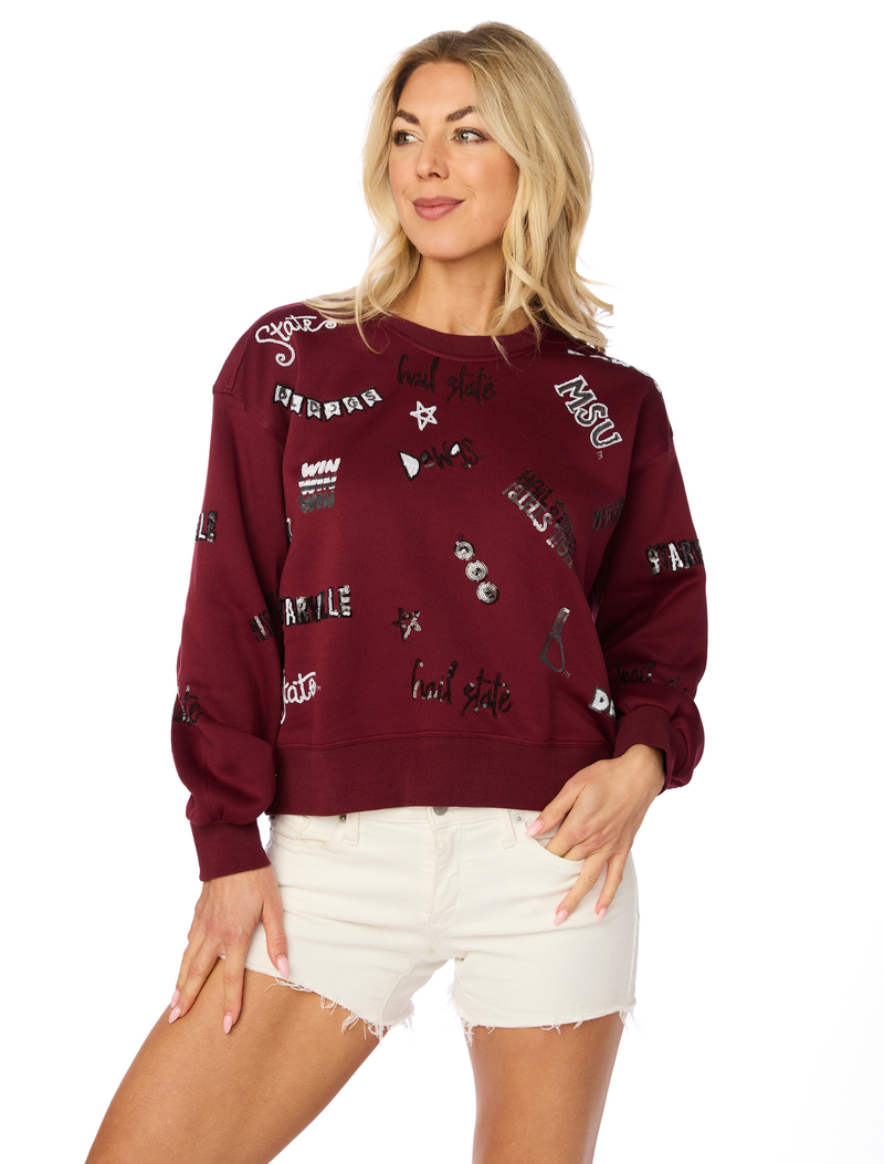 The Mississippi State Sequin Spirit Sweatshirt