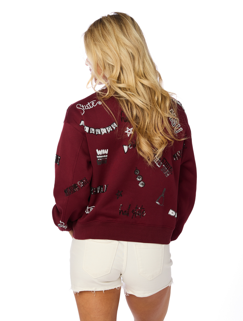 The Mississippi State Sequin Spirit Sweatshirt