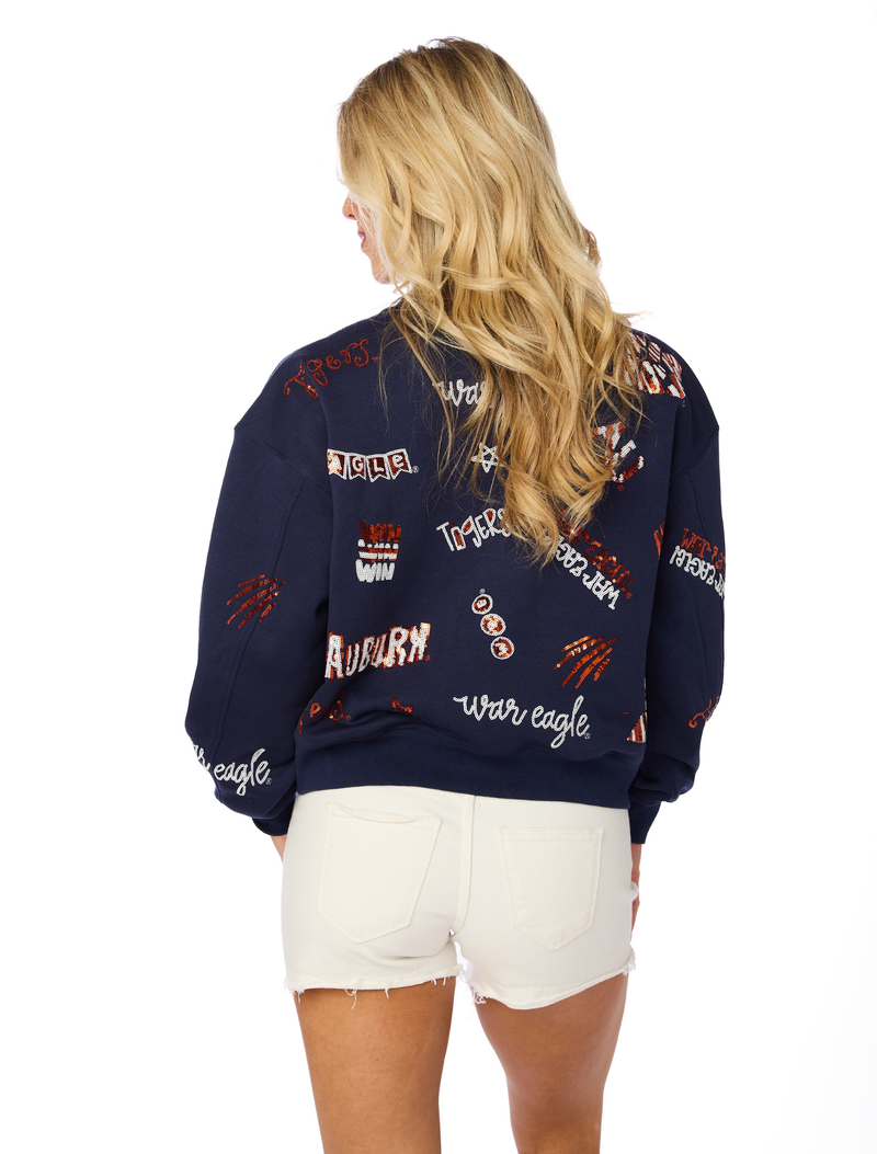 The Auburn Sequin Spirit Sweatshirt