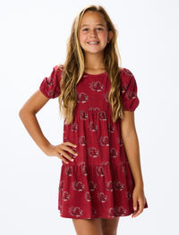 The South Carolina Gamecocks Girls Tiered Dress