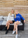 The Dawgs Rhinestone + Glitter Script Sweater | Georgia