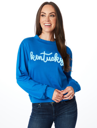 The Kentucky Glitter Script Long Sleeve