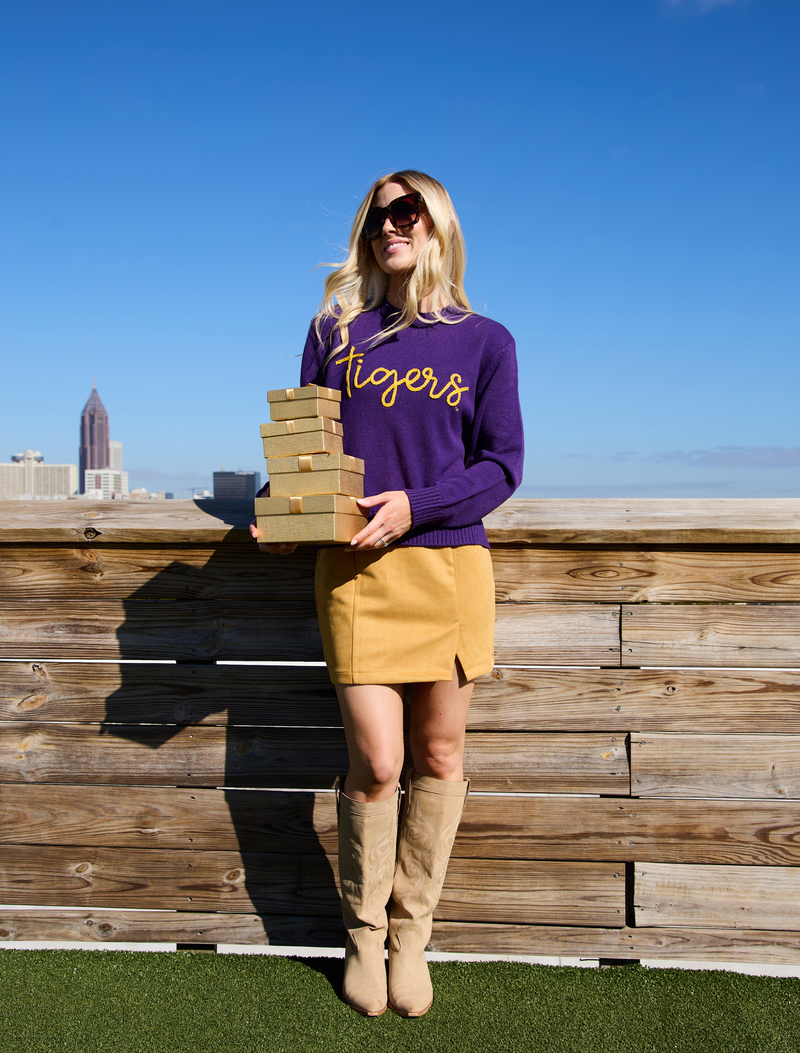 The LSU Tigers Embroidered Sweater