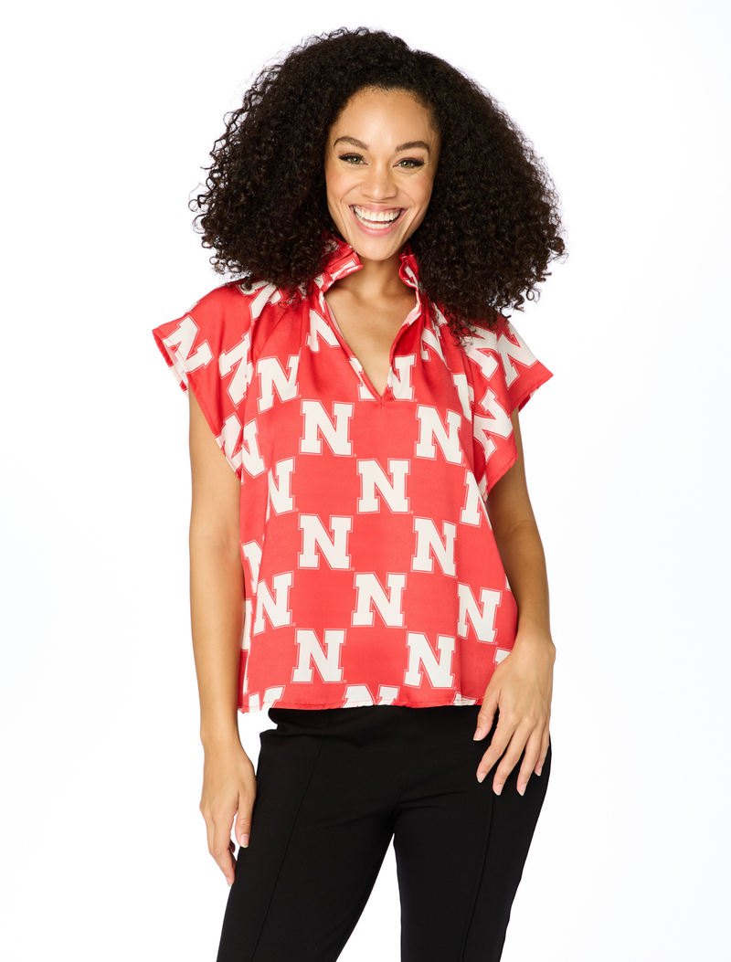 The Nebraska Poly Blouse