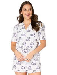 The Horned Frogs Poplin Romper