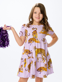 The LSU Tigers Girls Tiered Dress