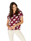 The Mississippi State Bulldogs Rolled Cuff Blouse