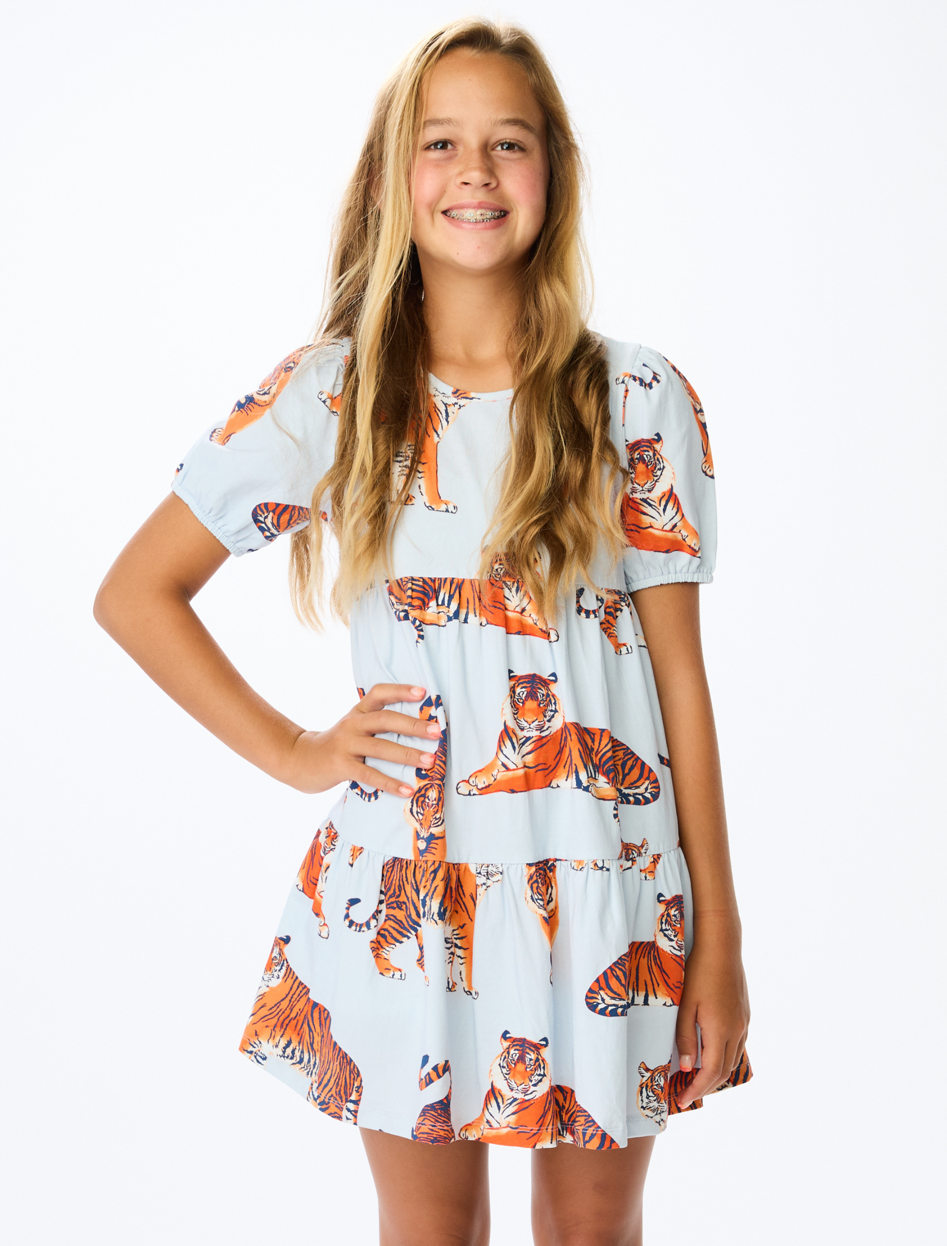 The Auburn Tigers Girls Tiered Dress XXS (2/3)