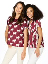 The Mississippi State Bulldogs Rolled Cuff Blouse