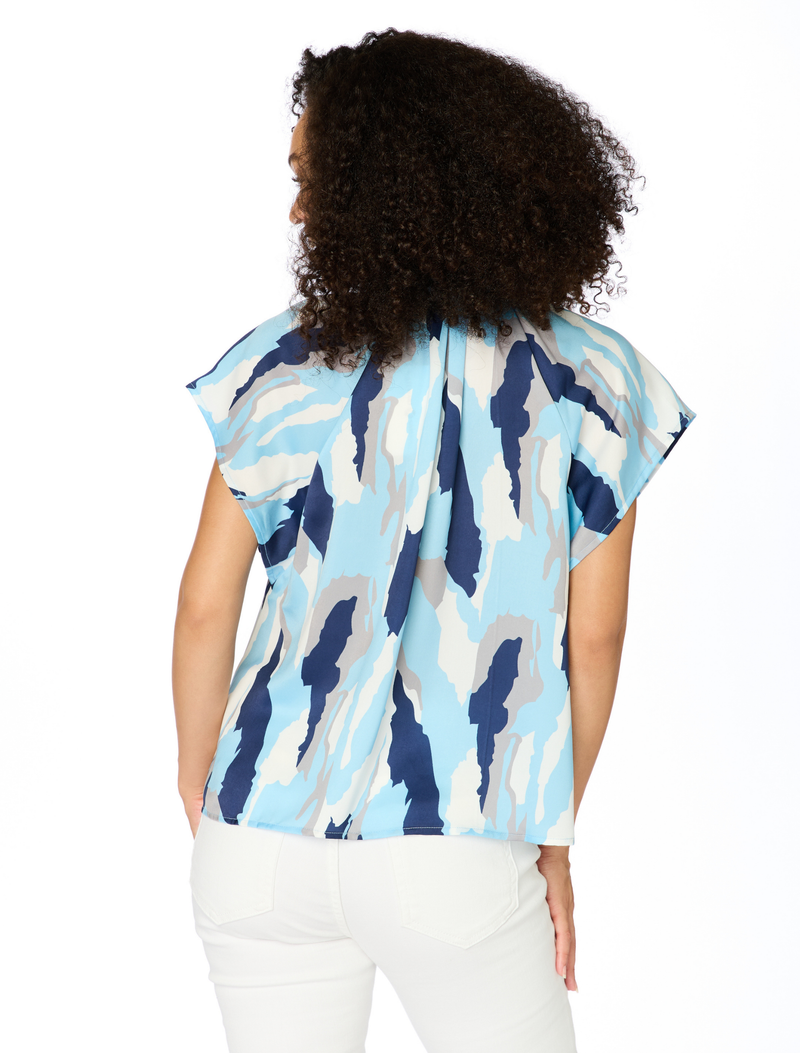 The Abstract Blouse | Blue + Navy