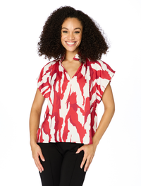 The Abstract Blouse | Crimson + White