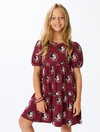 The FSU Seminoles Girls Tiered Dress