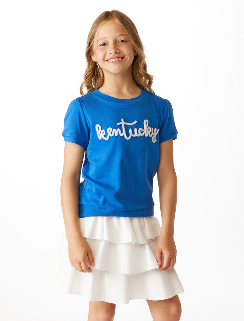 The Kentucky Girls Glitter Script Short Sleeve