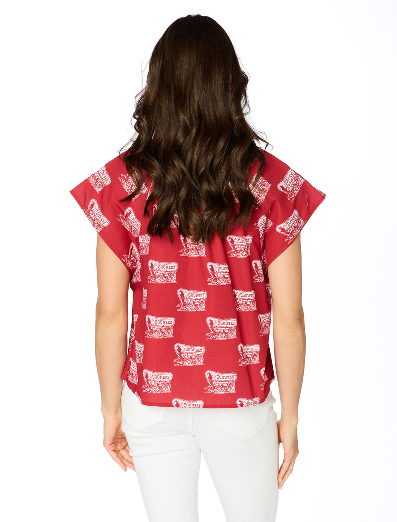 The Sooners Poplin Blouse