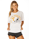 The Go Big Orange Helmet Boyfriend Tee