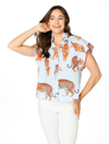 The Auburn Tigers Poplin Blouse