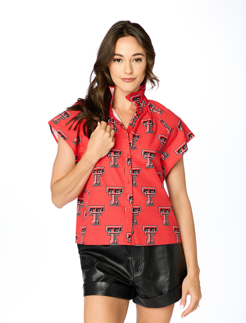 EXC: The Texas Tech Poplin Blouse