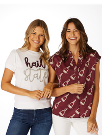 The Hail State Glitter Script Shirt