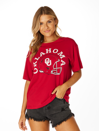 The Oklahoma Helmet Boyfriend Tee