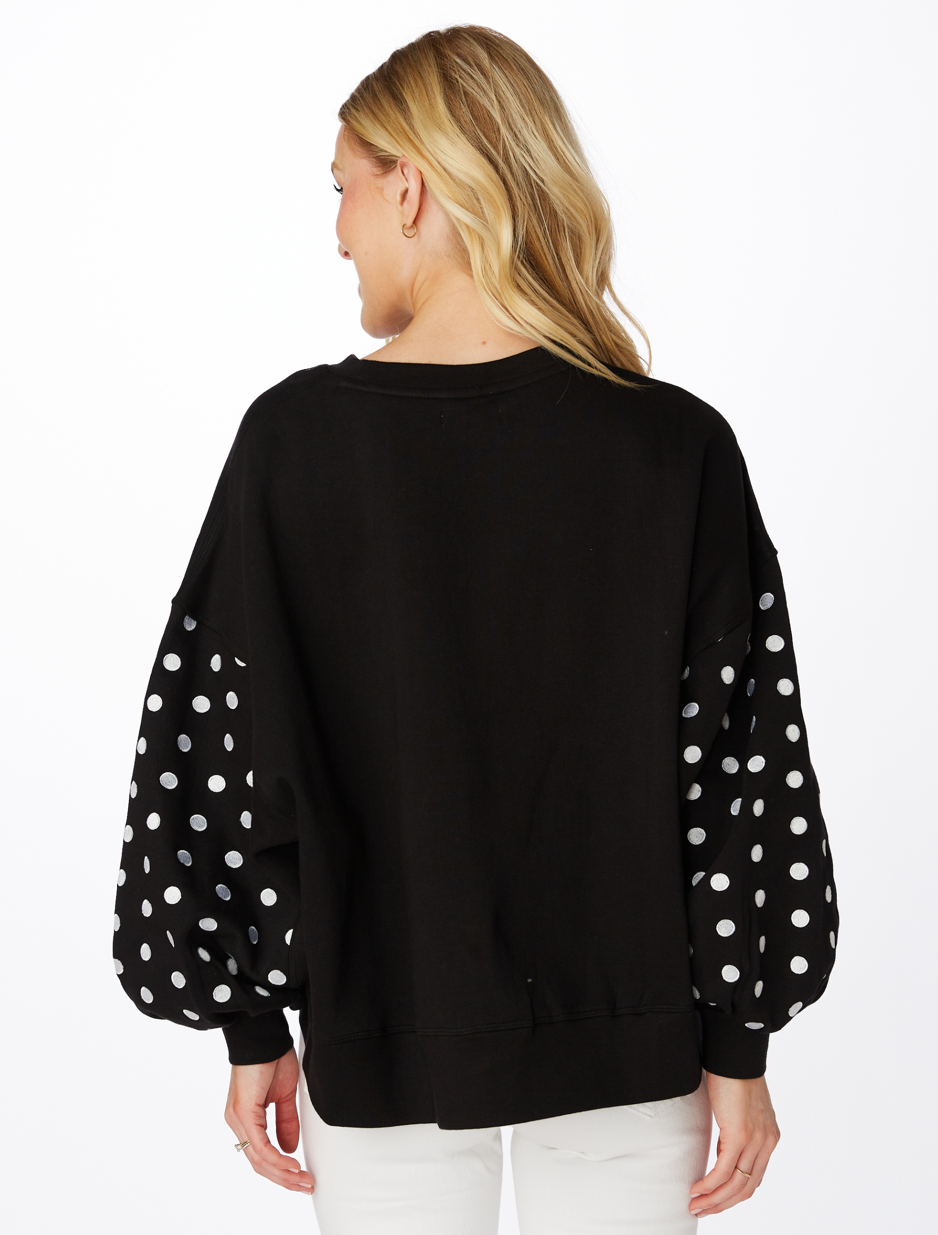 Polka dot online sweatshirt