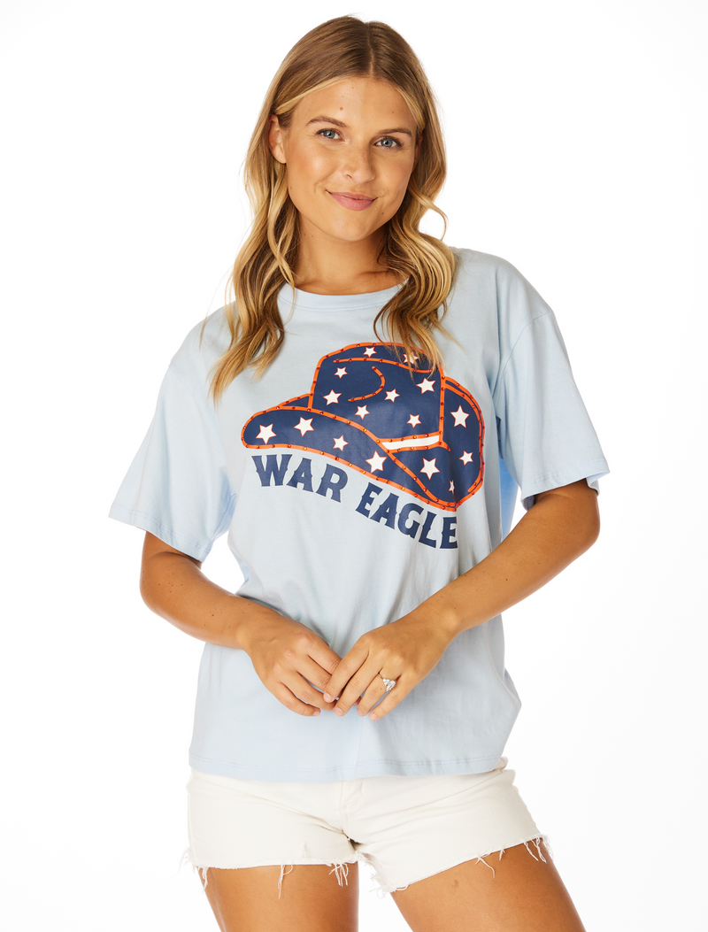 The War Eagle Cowboy Hat Boyfriend Tee