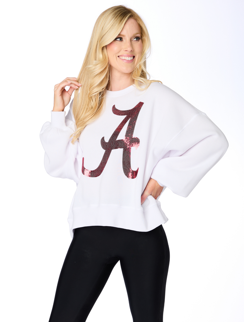 The Alabama Sequin Balloon Pullover