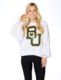 The Baylor Sequin Balloon Pullover