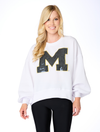 The Michigan Sequin Balloon Pullover