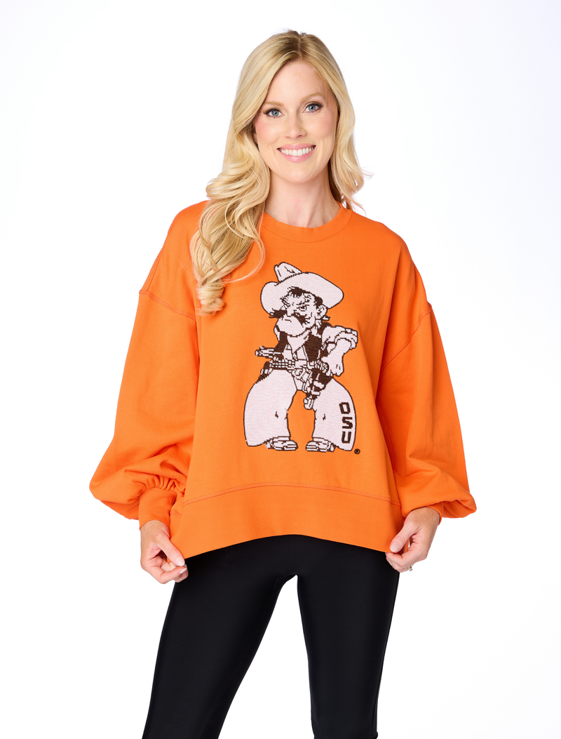 The Pistol Pete Sequin Balloon Pullover