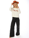 The Texas Rhinestone + Glitter Script Sweater