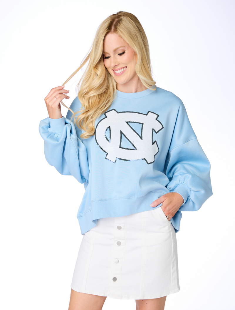 The UNC Sequin Balloon Pullover