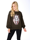 The Razorback Sequin Balloon Pullover