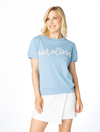 The Carolina Glitter Script Short Sleeve