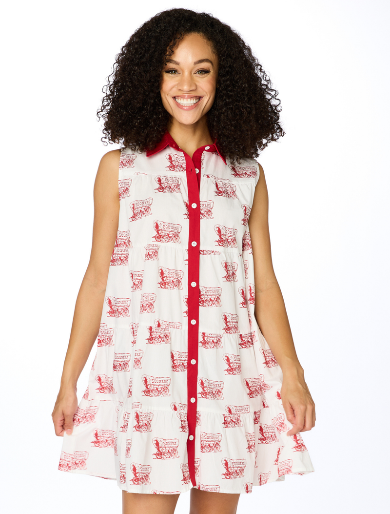 The Sooners Poplin Tank Dress