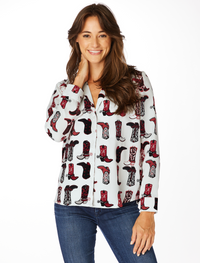 The Alabama Boots Button Up