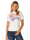 The All in Tigers Glitter Script Shirt