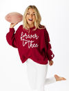 The Forever to Thee Glitter Script Balloon Pullover